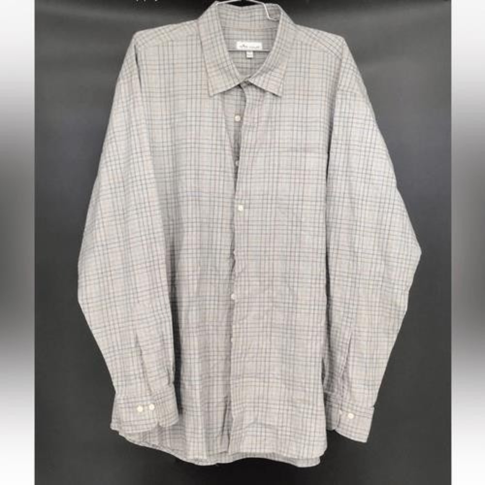 Peter Millar‎ Men's Black & White Long Sleeve Button-Up Shirt - Size 2XL